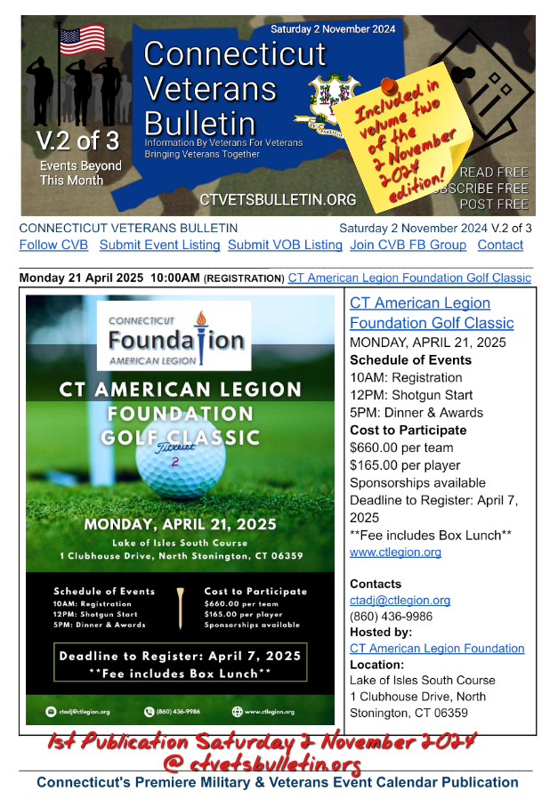 CT American Legion Foundation Golf Classic