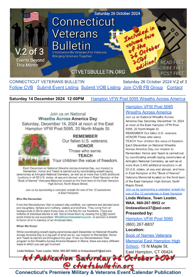 Hampton VFW Post 5095 Wreaths Across America