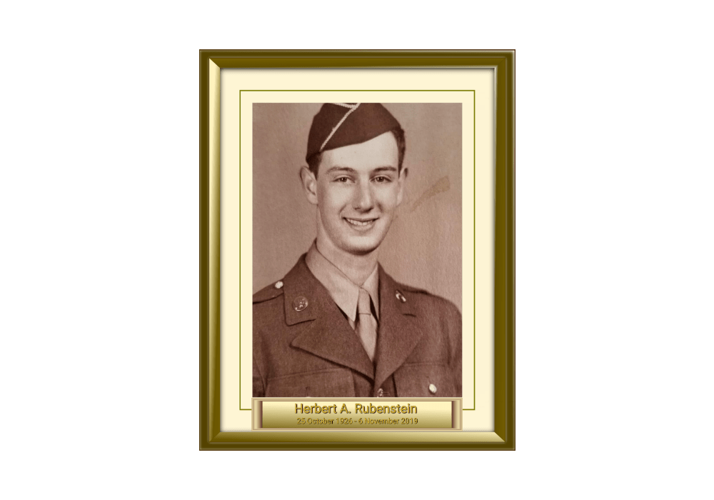 Herbert A. Rubenstein 25 October 1926 - 6 November 2019