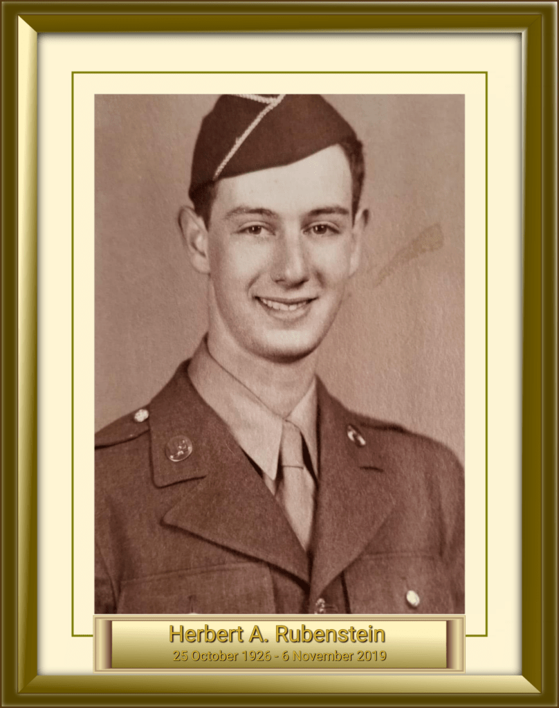 Herbert A. Rubenstein 25 October 1926 - 6 November 2019