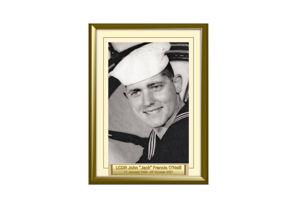 LCDR John “Jack” Francis O’Neill 11 January 1940 - 27 October 2021 featured image