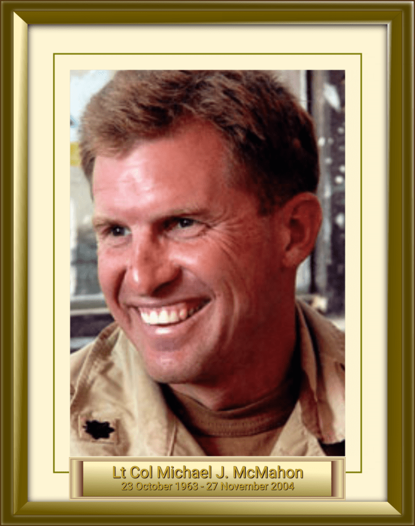 Lt Col Michael J. McMahon 23 October 1963 - 27 November 2004