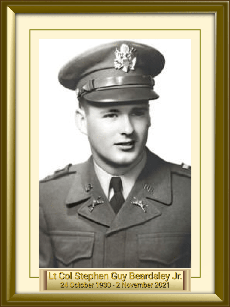 Lt Col Stephen Guy Beardsley Jr. 24 October 1930 - 2 November 2021
