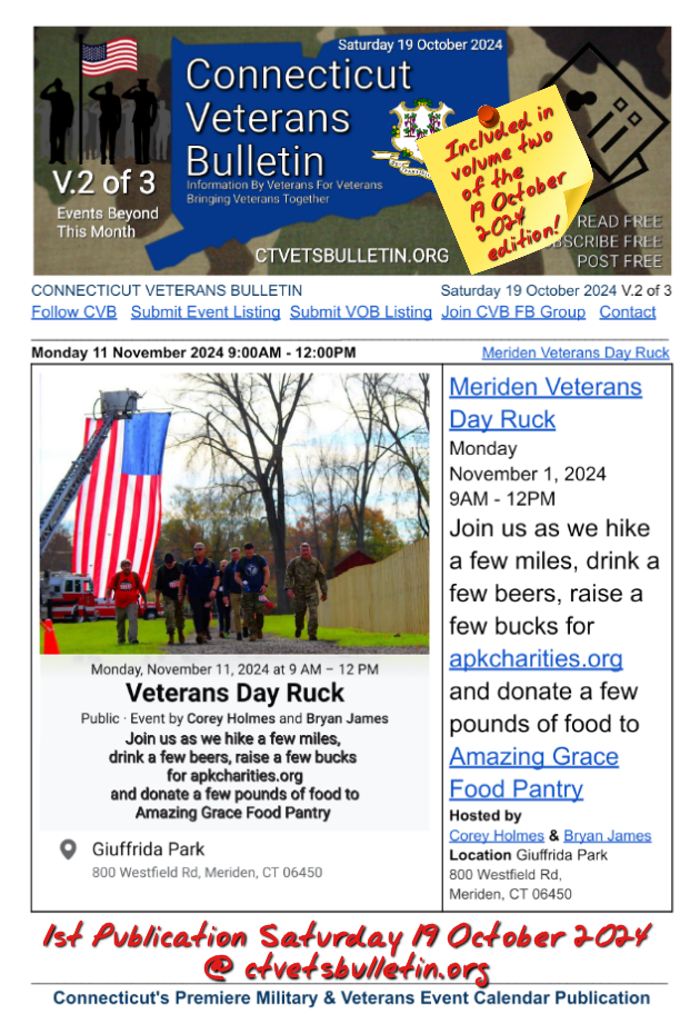 Meriden Veterans Day Ruck