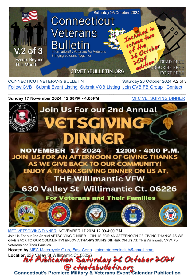 MFC VETSGIVING DINNER