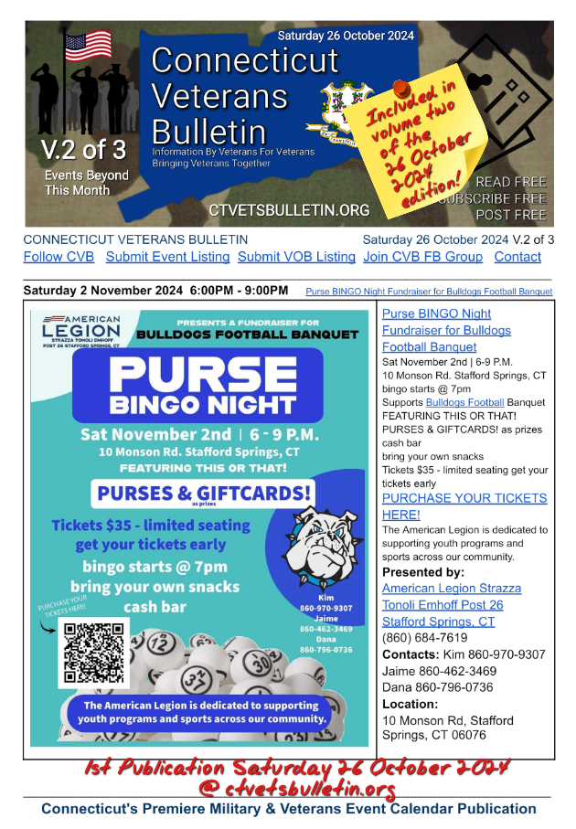 Purse BINGO Night Fundraiser for Bulldogs Football Banquet