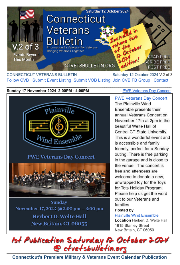 PWE Veterans Day Concert