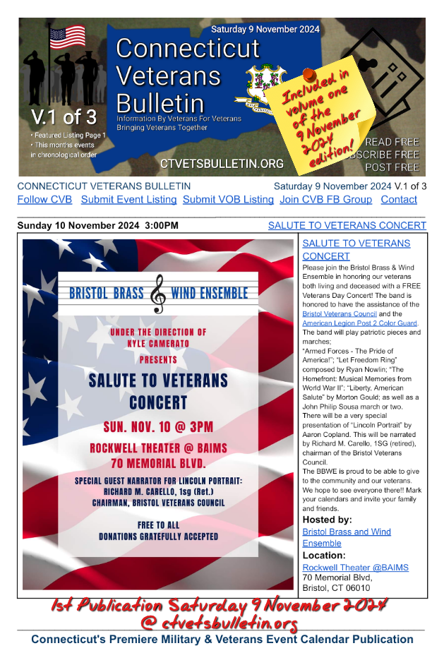 SALUTE TO VETERANS CONCERT