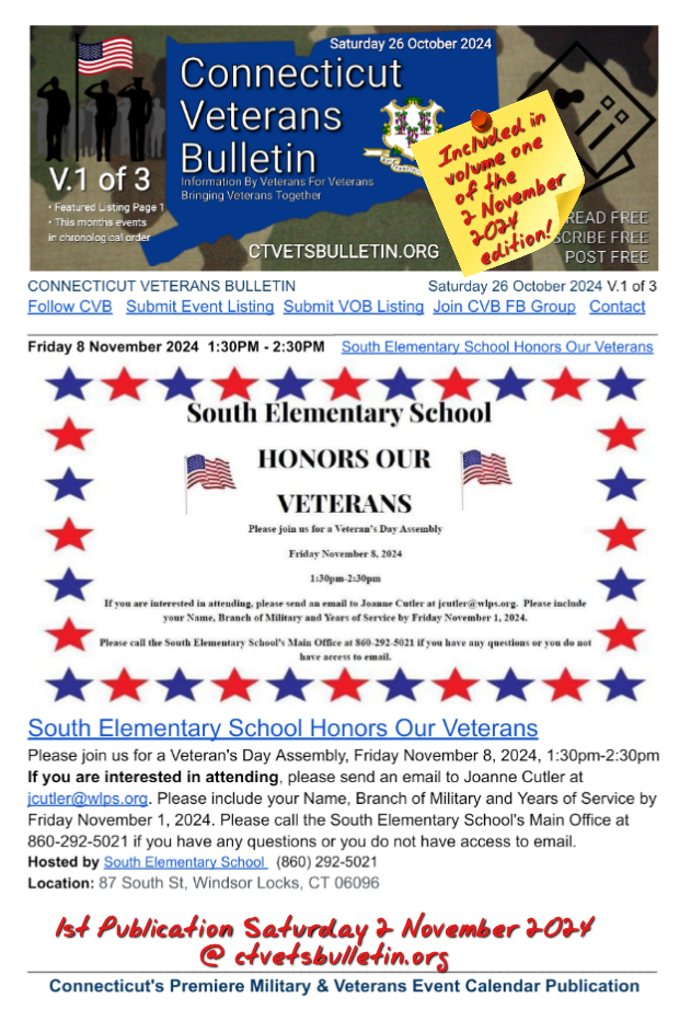 South Elementary School Honors Our Veterans