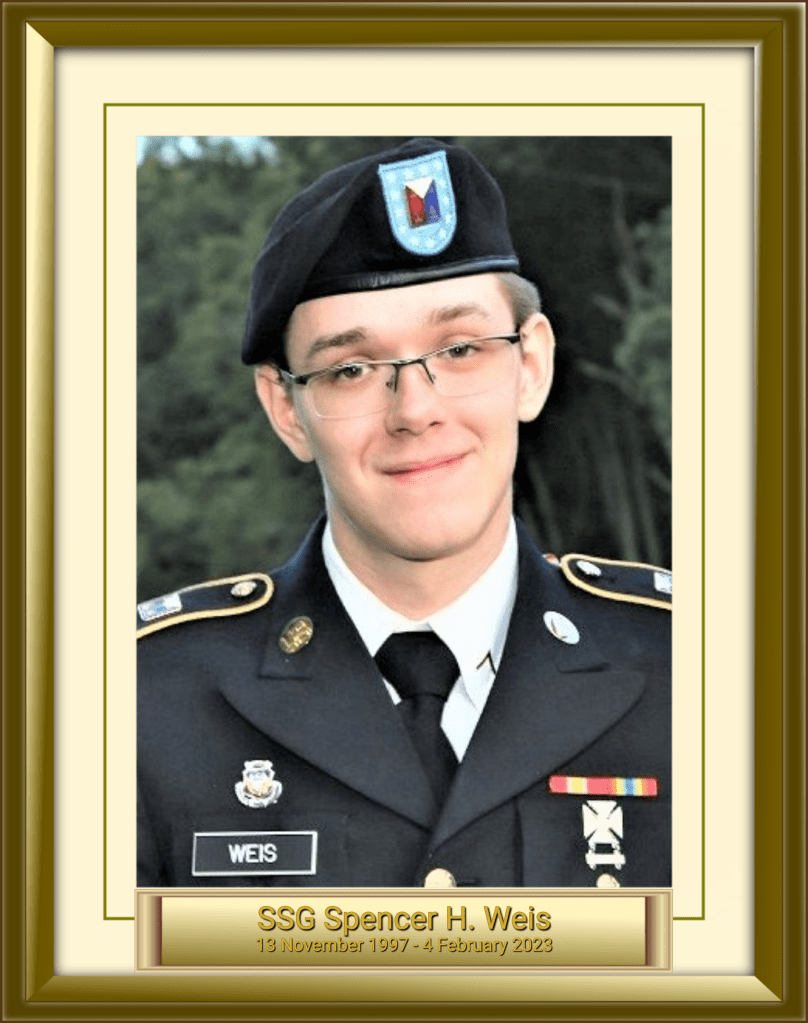 SSG Spencer H Weis 13 November 1997 - 4 February 2023