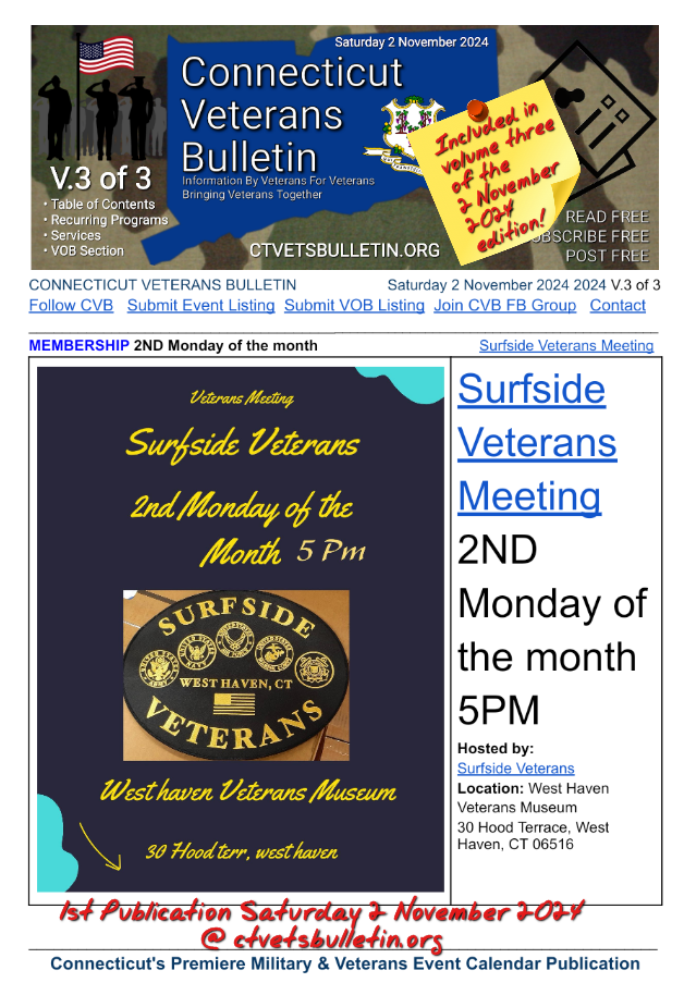 Surfside Veterans Meeting