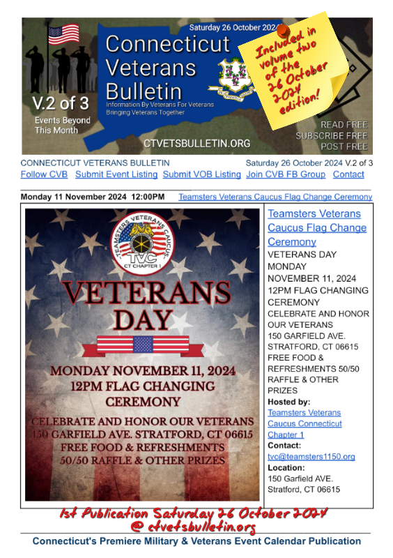 Teamsters Veterans Caucus Flag Change Ceremony