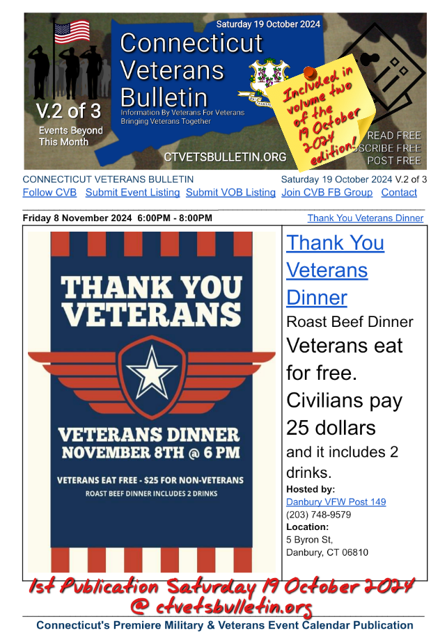 Thank You Veterans Dinner