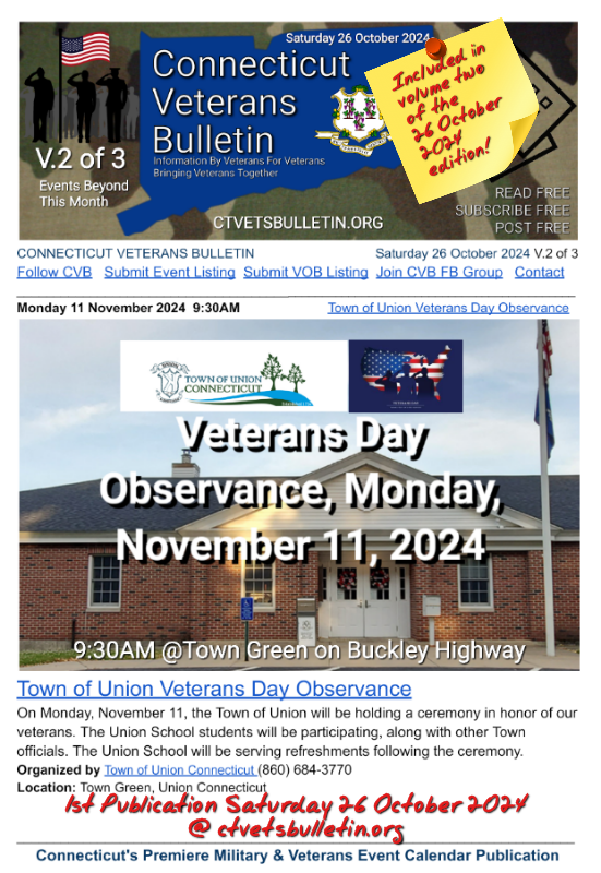 Town of Union Veterans Day Observance
