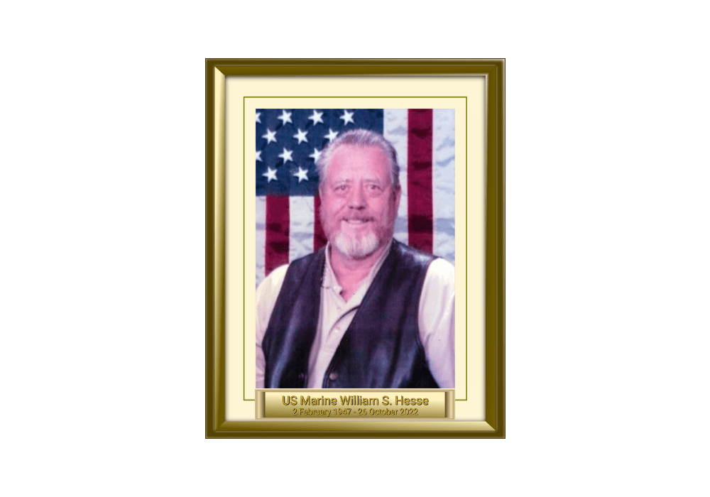 US Marine William S. Hesse 2 February 1947 - 26 October 2022