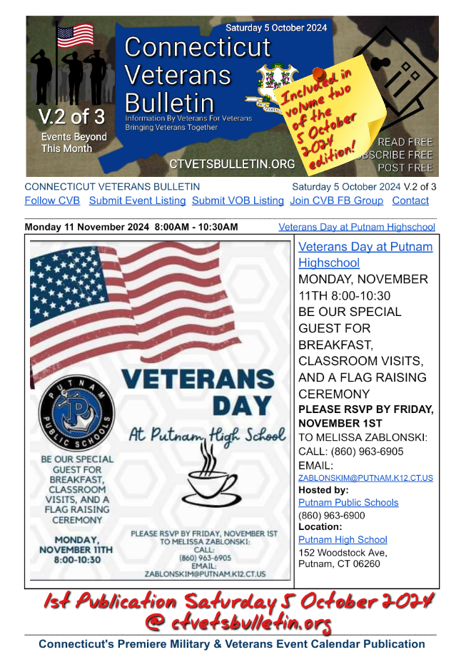 Veterans Day at Putnam Highschool