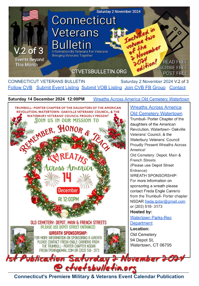 Wreaths Across America Old Cemetery Watertown