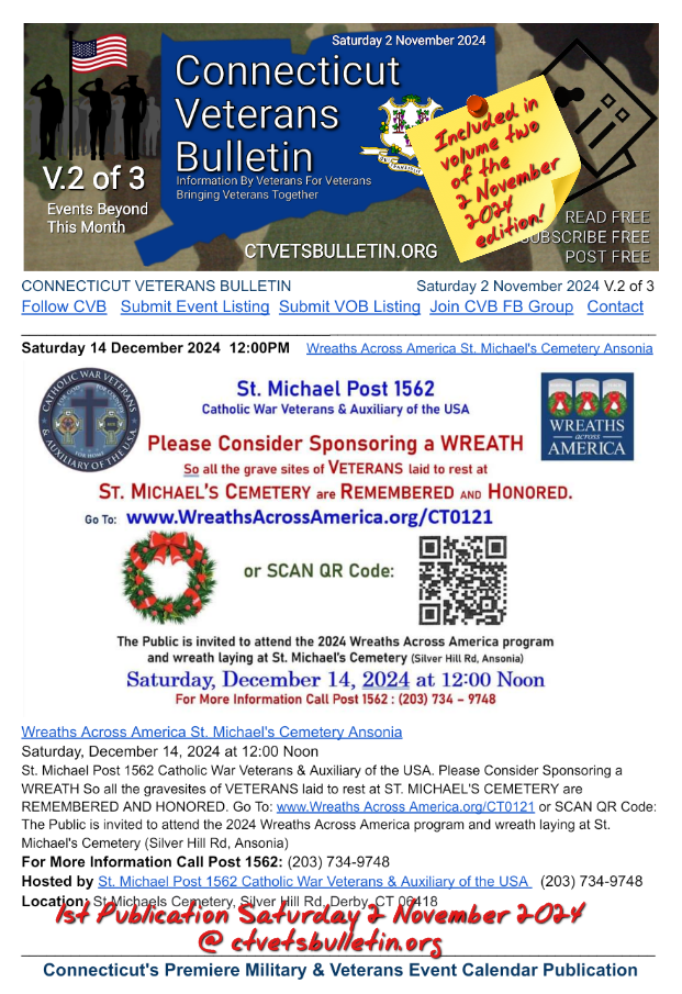 Wreaths Across America St. Michael's Cemetery Ansonia