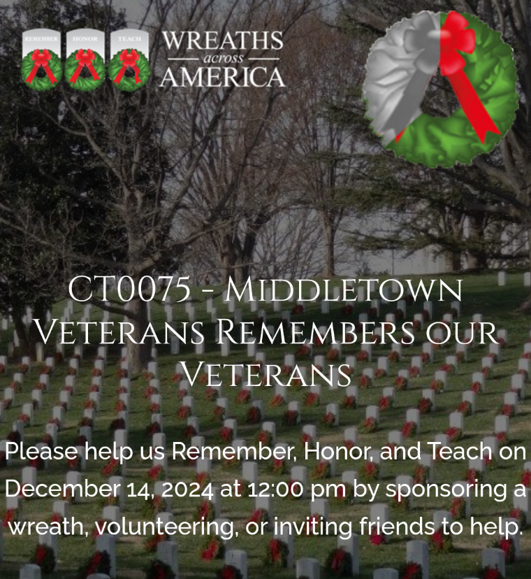 Wreaths Across America State Veterans Cemetery Middletown Connecticut
