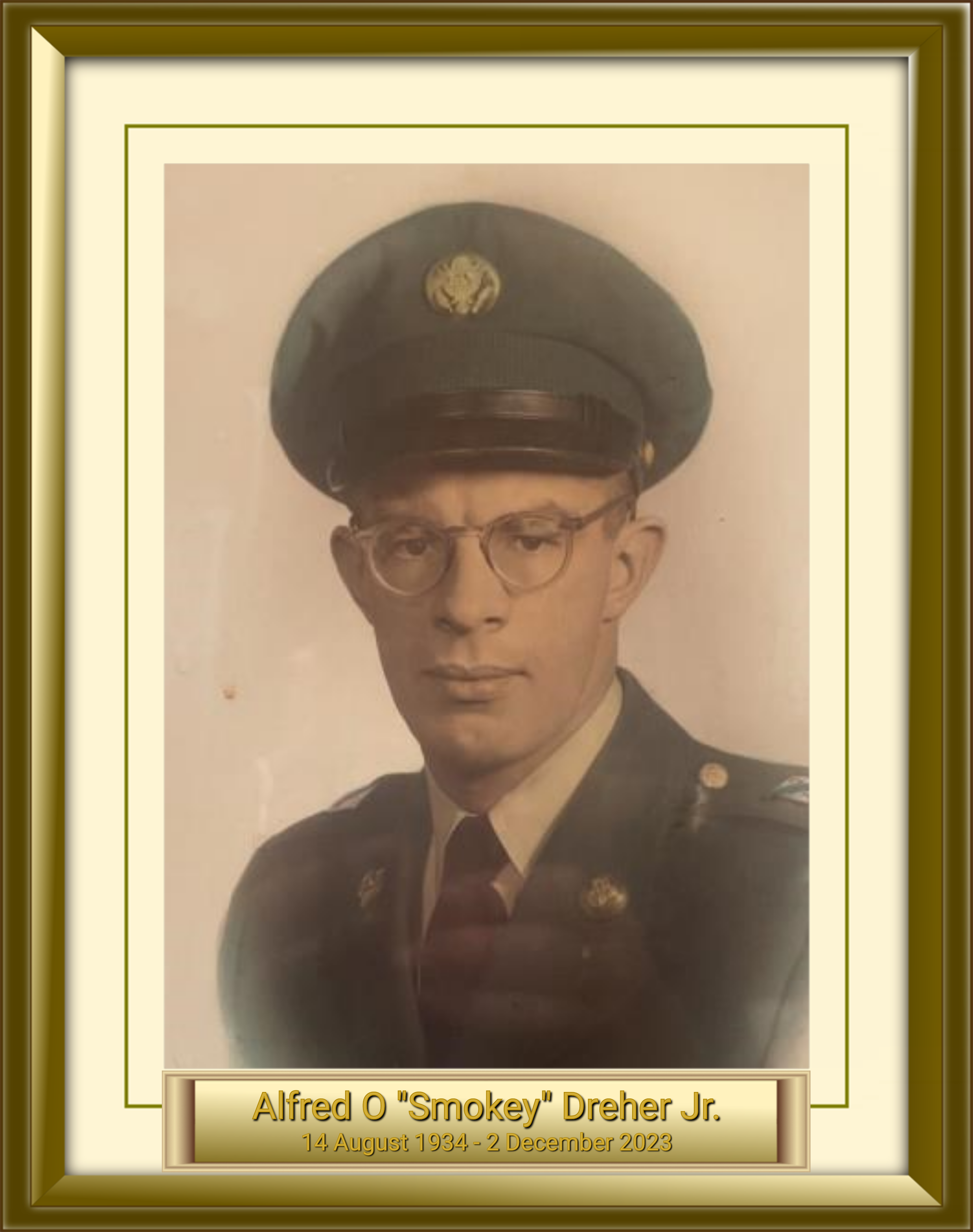 Alfred O -Smokey- Dreher Jr. 14 August 1934 - 2 December 2023