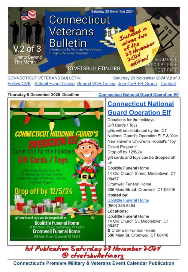 Connecticut National Guard Operation Elf