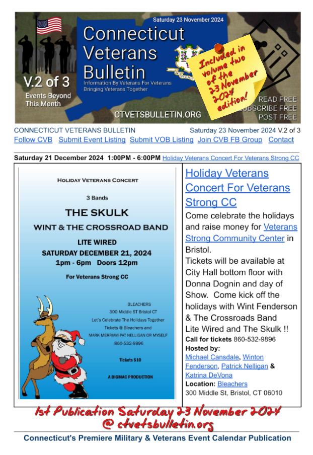 Holiday Veterans Concert For Veterans Strong CC
