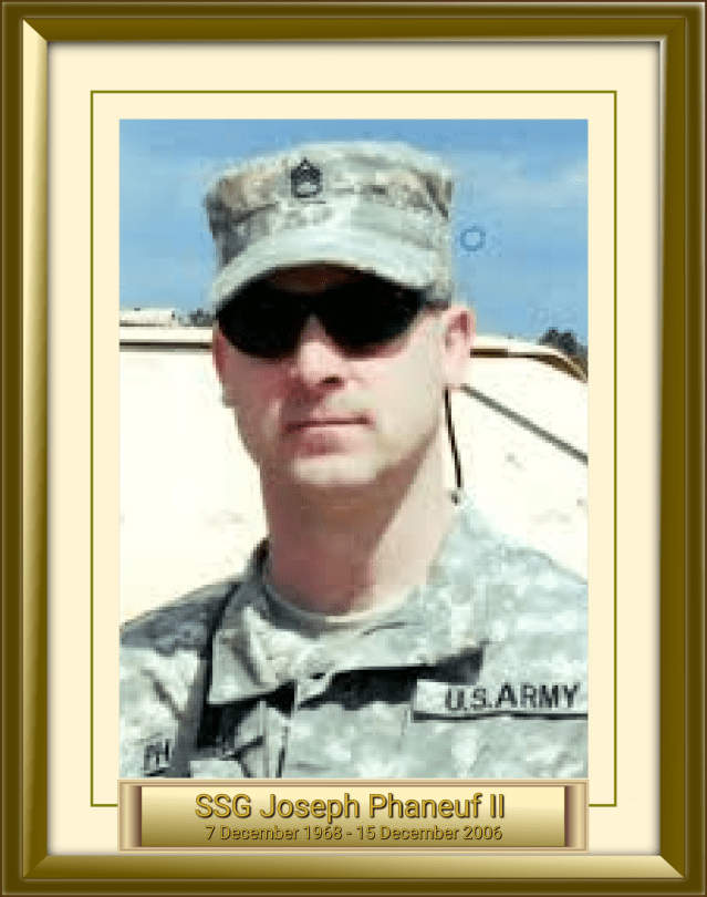 SSG Joseph Phaneuf II 7 December 1968 - 15 December 2006