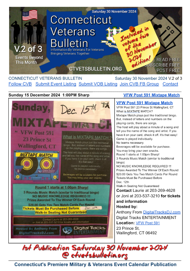 VFW Post 591 Mixtape Match