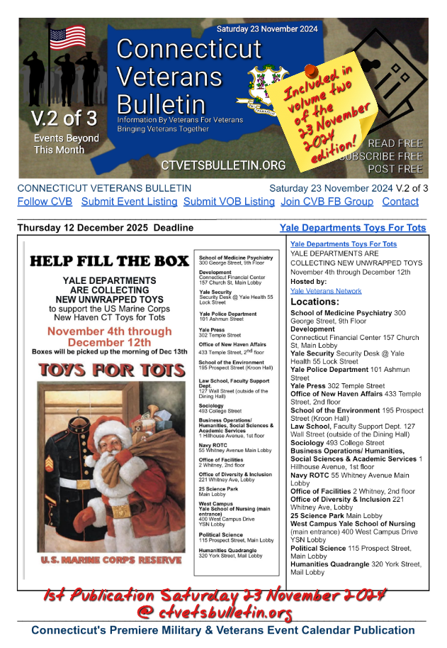 Yale Departments Toys For Tots