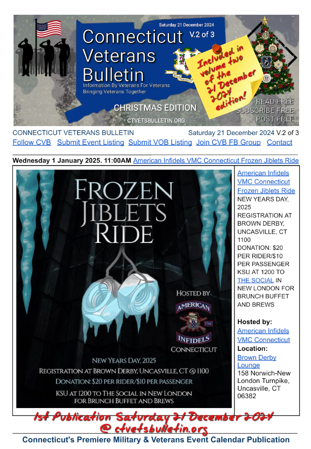 American Infidels VMC Connecticut Frozen Jiblets Ride