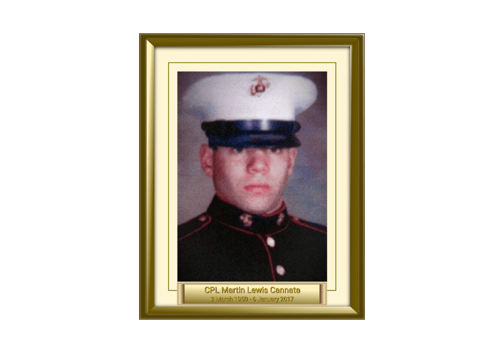 CPL Martin Lewis Cannata 2 March 1950 - 6 January 2017