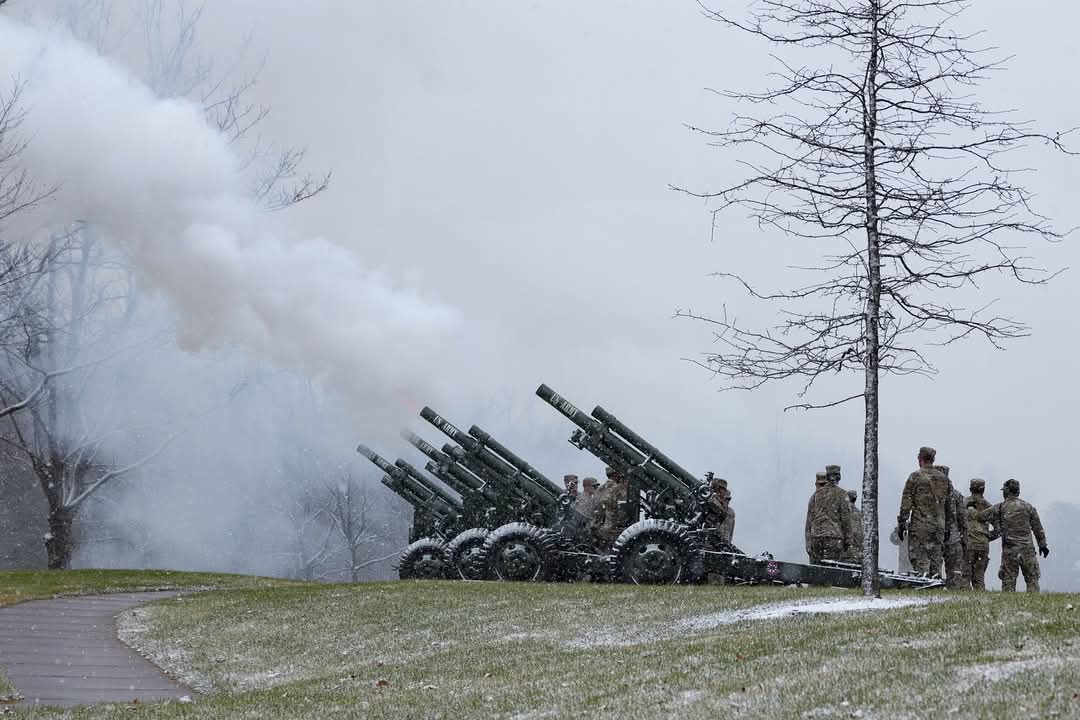 Gun Salute For Governor Rell State Veterans Cemetery Middletown Connecticut