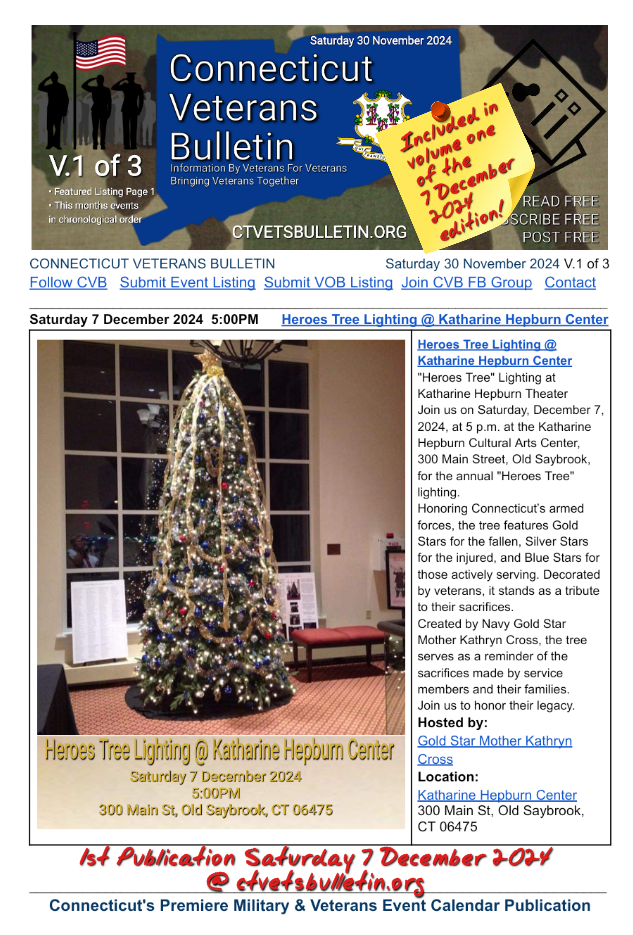 Heroes Tree Lighting @ Katharine Hepburn Center