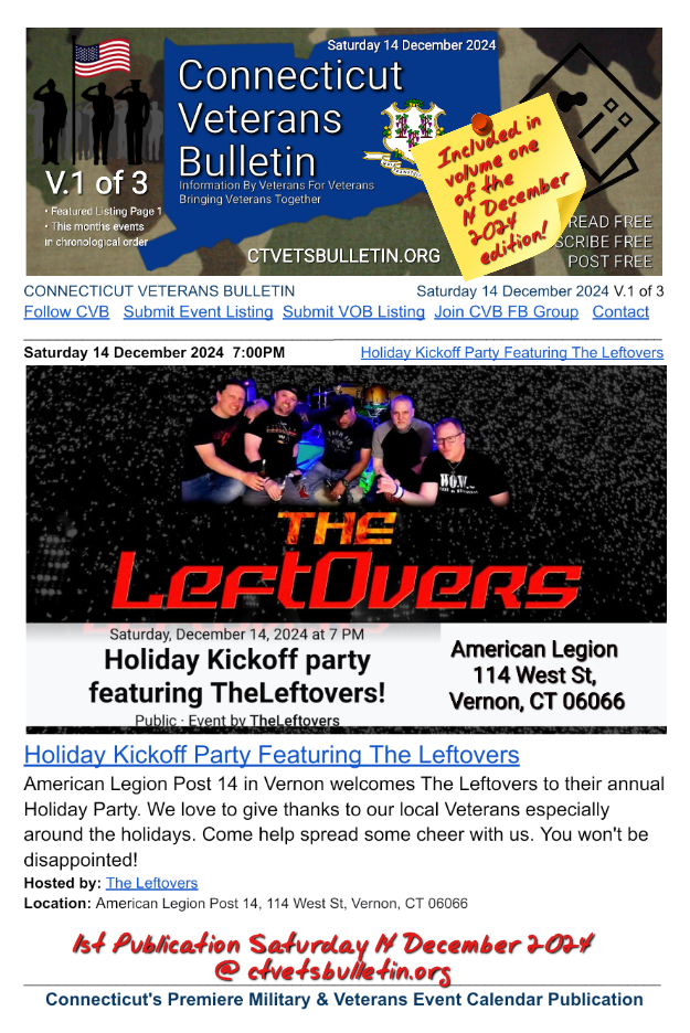 Holiday Kickoff Party Featuring The Leftovers