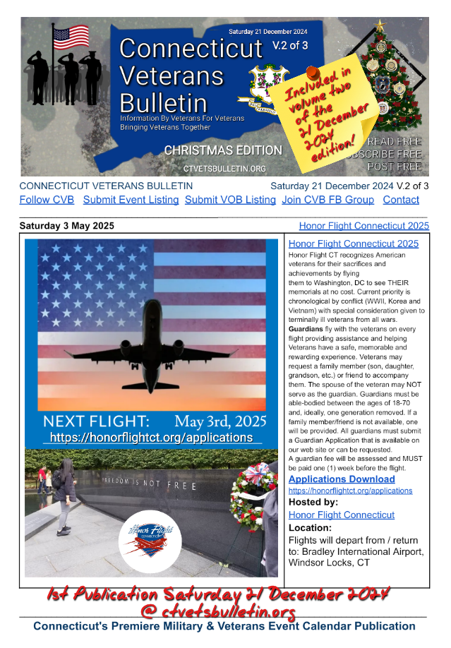Honor Flight Connecticut 2025