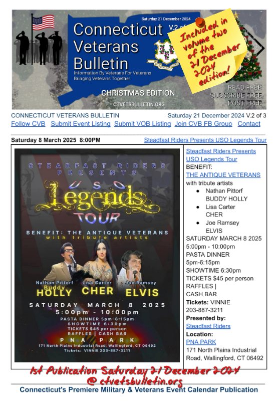 Steadfast Riders Presents USO Legends Tour