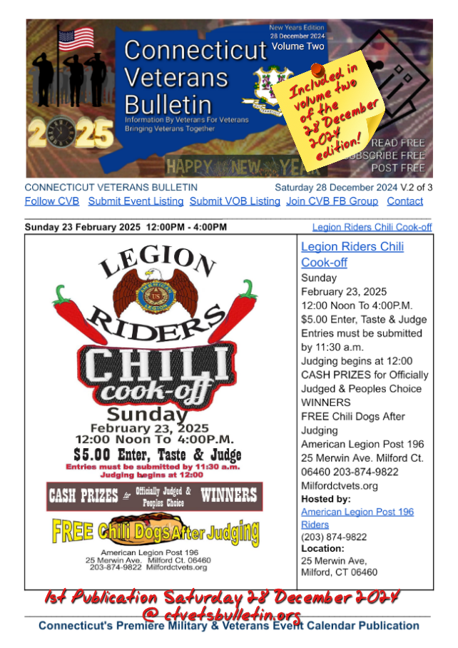 Legion Riders Chili Cook-off