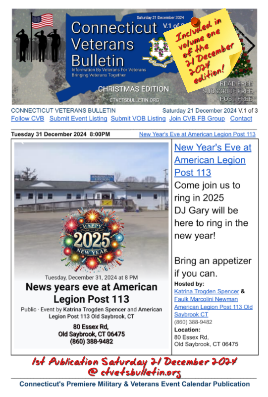 New Year's Eve at American Legion Post 113