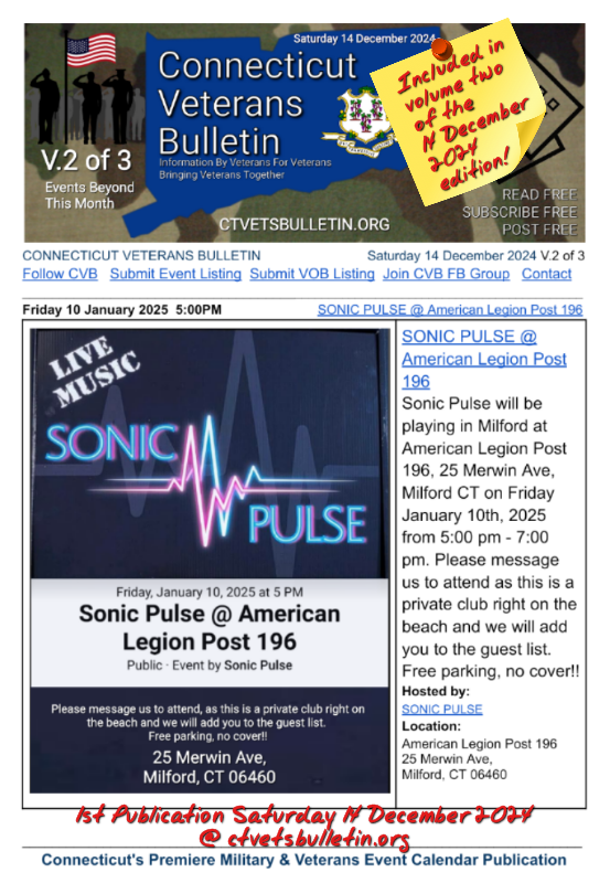 SONIC PULSE @ American Legion Post 196