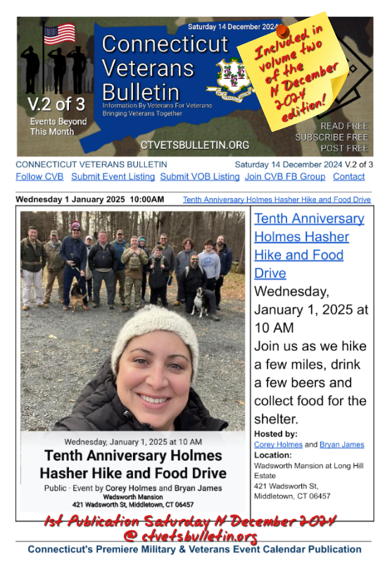Tenth Anniversary Holmes Hasher Hike and Food Drive