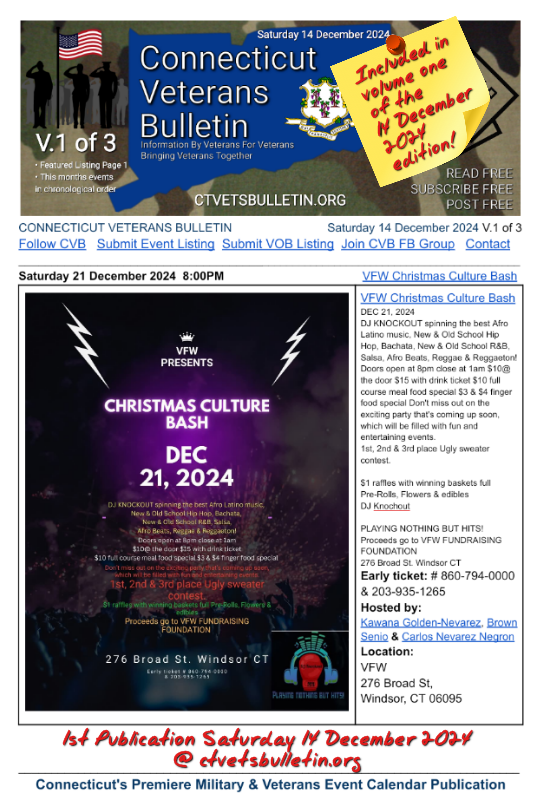 VFW Christmas Culture Bash