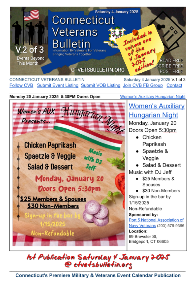 Women's Auxiliary Hungarian Night