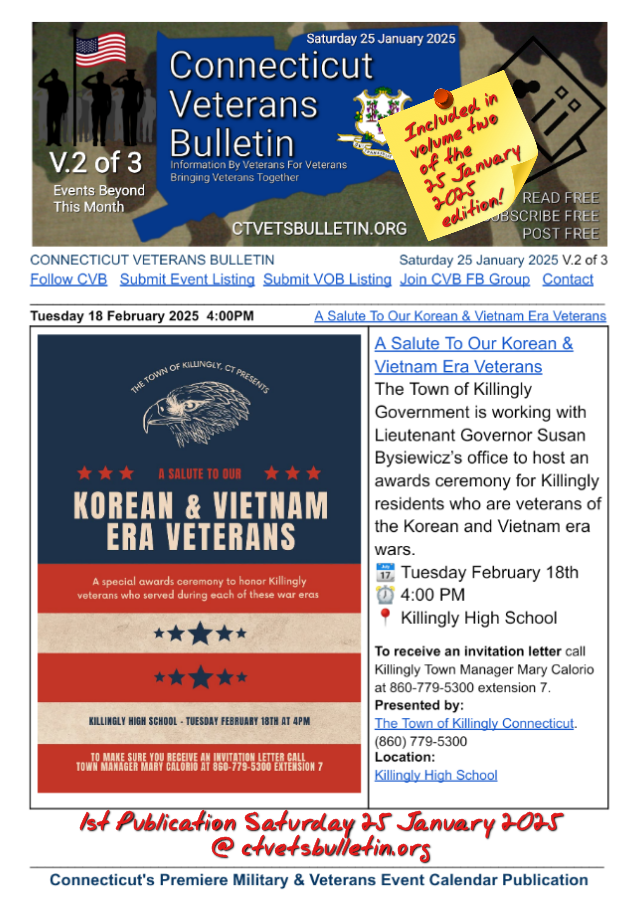 A Salute To Our Korean & Vietnam Era Veterans