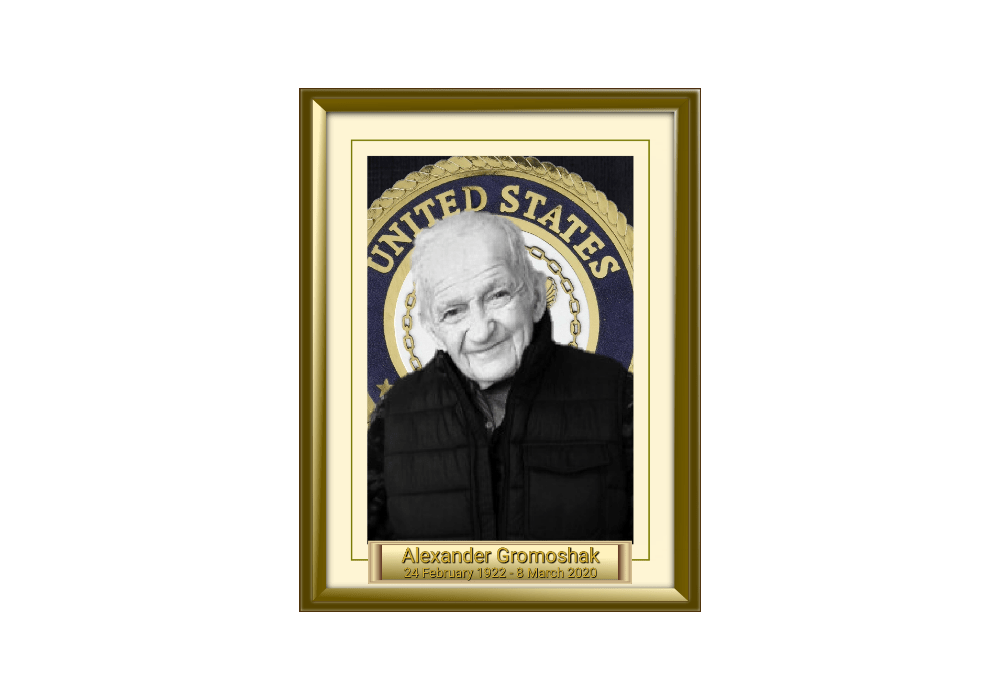 Alexander Gromoshak 24 February 1922 - 8 March 2020