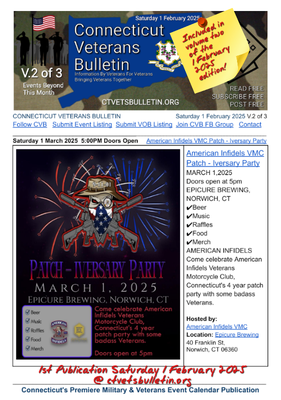 American Infidels VMC Patch - Iversary Party