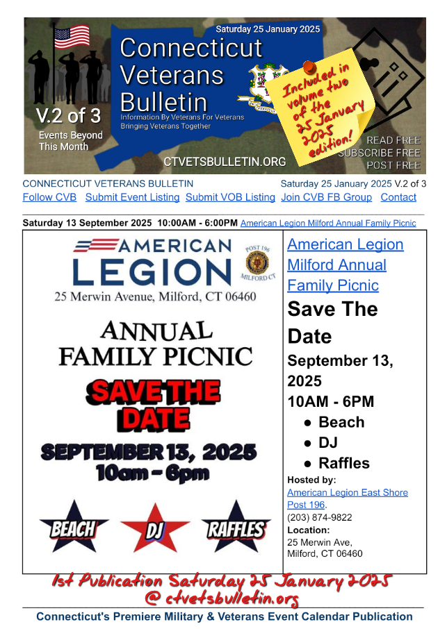 American Legion Milford Annual Family Picnic