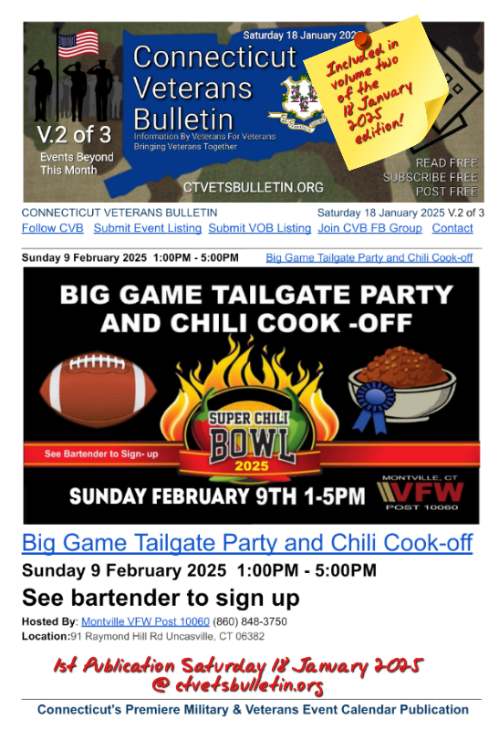 Big Game Tailgate Party and Chili Cook-off