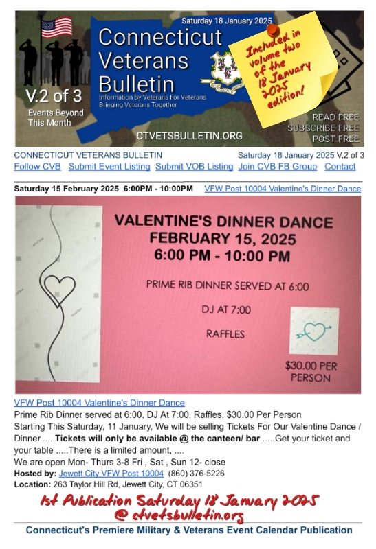VFW Post 10004 Valentine's Dinner Dance