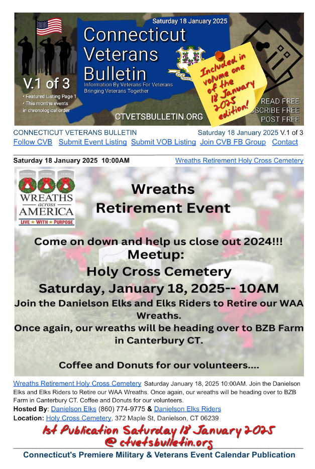 Wreaths Retirement Holy Cross Cemetery