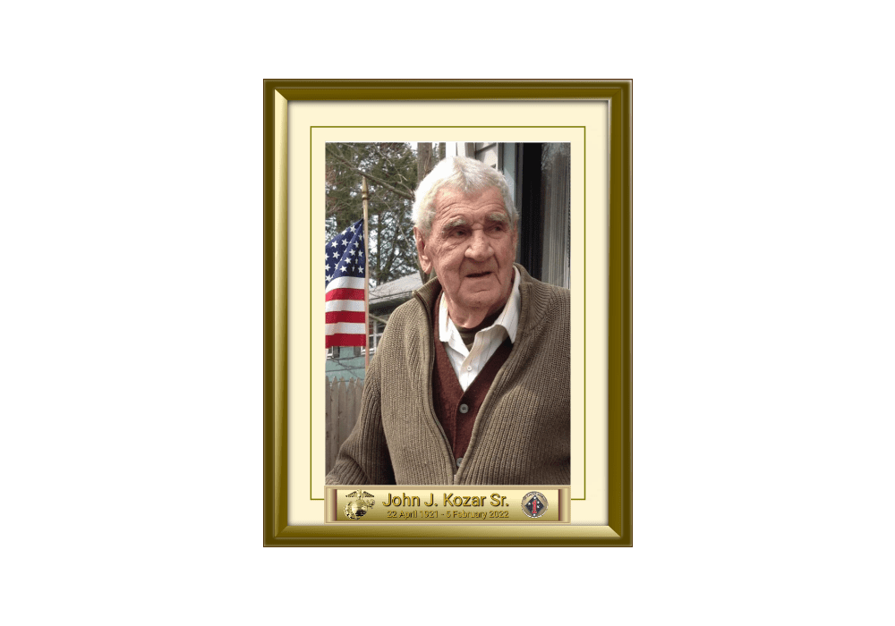 John J. Kozar Sr. 22 April 1921 - 5 February 2022